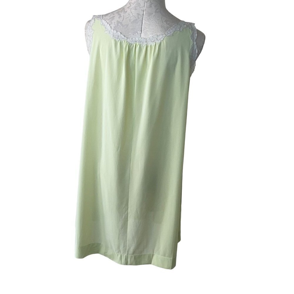 Gossard Artemis Vintage Womens Nightgown Size Small Green Baby Doll Nylon - Picture 10 of 12
